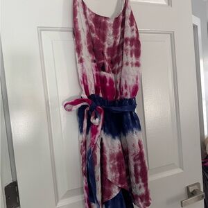 Tie-Dye Sleeveless Romper